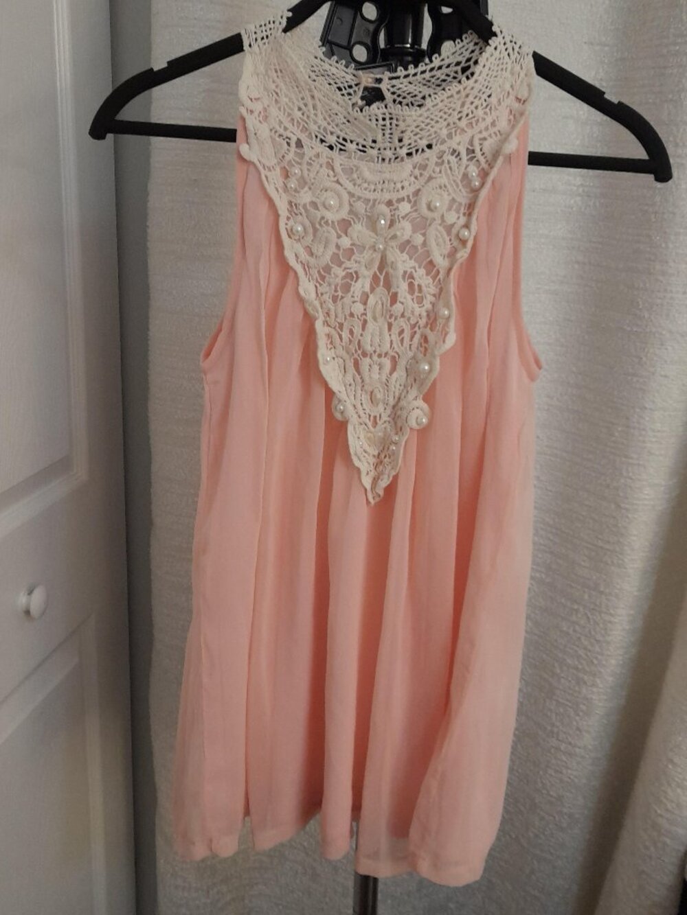 Sleeveless Pink Shirt